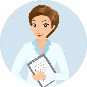 Smiling doctor Stock Illustration
