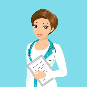Smiling doctor Illustrazione stock