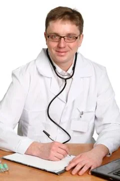 Smiling doctor Stock Photos
