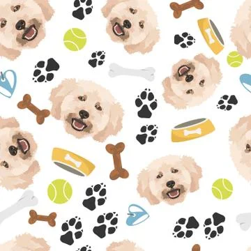 Smiling Dog Poodle. Stock-Illustration