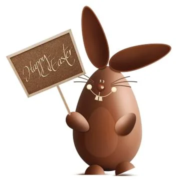 Smiling easter bunny Stock Illustration