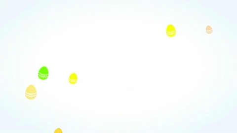 Smiling easter written with lean satin typography forming embryo shape with Stock Footage 132756079