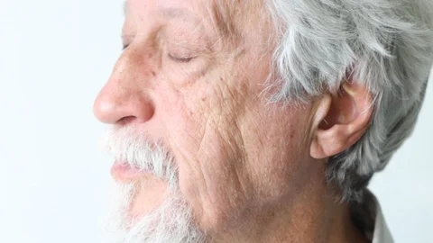 Smiling elderly man Stock Footage 101487373