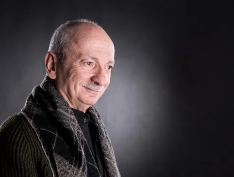 Smiling elderly man Stock Photos