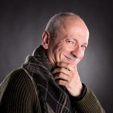 Smiling elderly man 写真素材