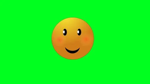 Smiling emoji animation motion graphics Stock Illustration