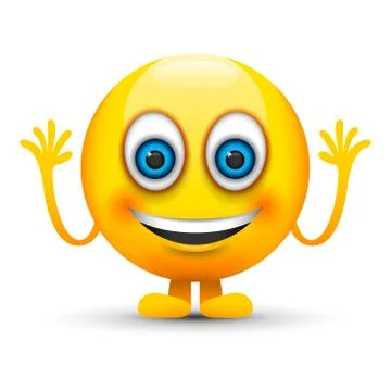 Smiling emoji Stock Illustration