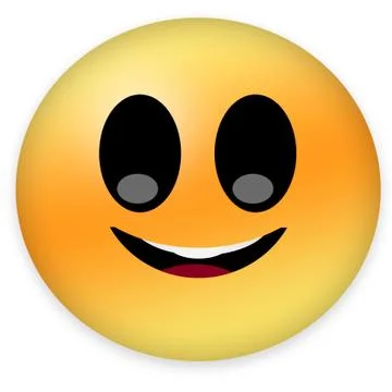 Smiling emoticon Stock Illustration