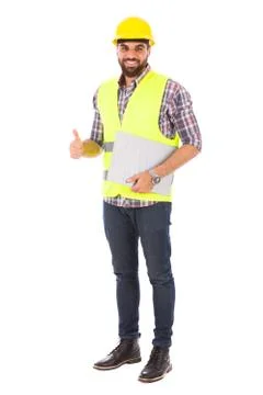 Smiling engineer Foto stock