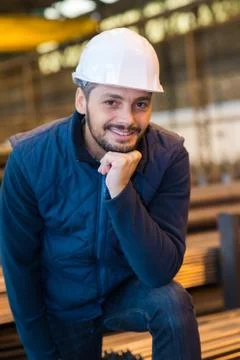 Smiling engineer Stock Photos