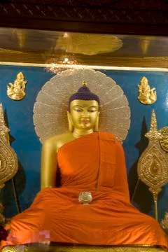 Smiling Face of Buddha Stock Photos