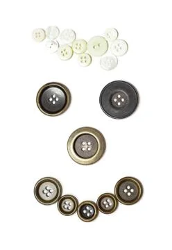 Smiling face buttons Stock Photos