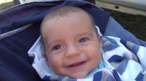 Smiling face of child Stock Footage 37007460