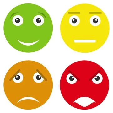 Smiling face evaluation Stock Illustration