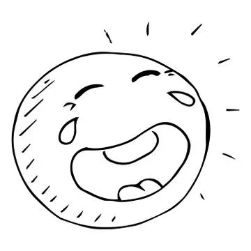 Smiling face icon. Face with a smile. Vector illustration of a laughing face. Stock Illustration