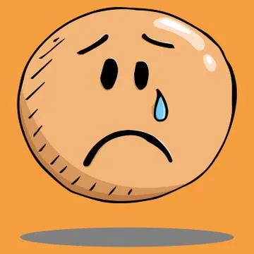 Smiling face icon. Face with a smile. Vector illustration of a crying face. H Stock Illustration