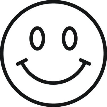 Smiling face icon Stock Illustration