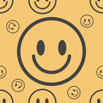 Smiling face texture Illustrazione stock