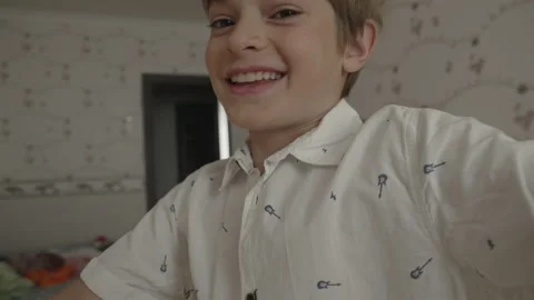 Smiling father having fun with cute children at home Stock Footage 157486255