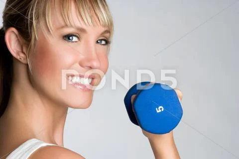 Smiling fitness woman Stock Photos