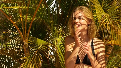 Smiling foxy lady Video stock 107288342