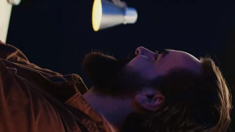 Smiling freelancing developer in home office doing coding on computer Stock Footage 265108013