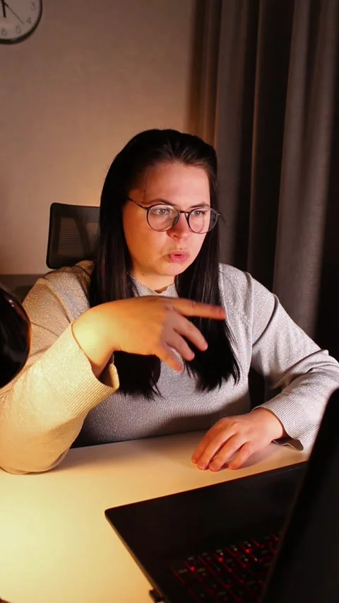 Smiling friendly female freelancer having online conference call with client Stock Footage 307673860