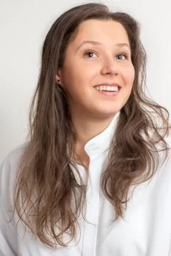 Smiling girl's portrait Foto stock