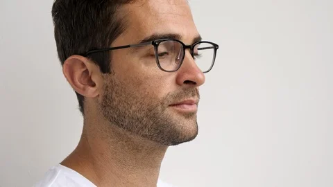 Smiling guy in specs Video stock 93275620