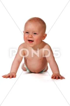 Smiling happy baby Stock Photos