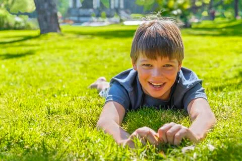 Smiling happy boy Stock Photos