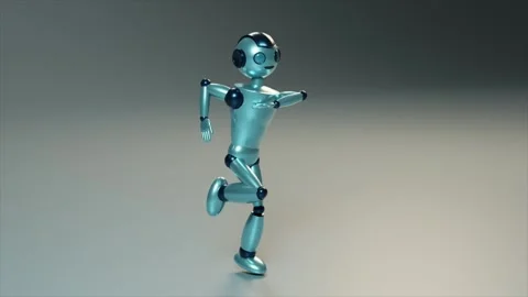 Smiling happy toy dancing 3d render loop seamless Stock-Footage 251723625
