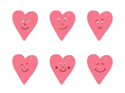 Smiling Hearts Illustrazione stock