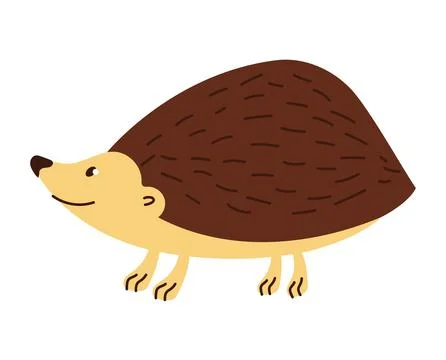 Smiling hedgehog design Stock Illustration