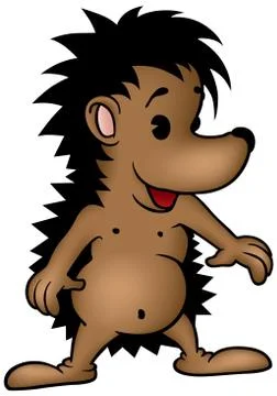 Smiling Hedgehog Illustrazione stock