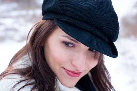 Smiling to herself Stock Photos