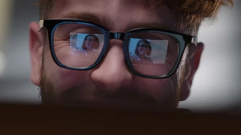 Smiling Hipster Man Greets the Person To Talk To. Male Student Talking With Stock Footage 165073734