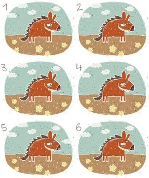 Smiling Hyena Visual Game Stock Illustration