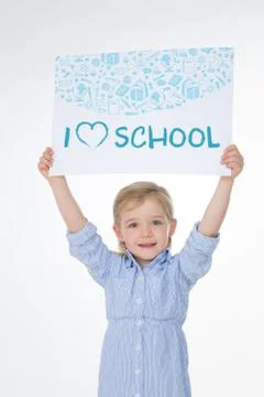 Smiling kid on white background 스톡 사진