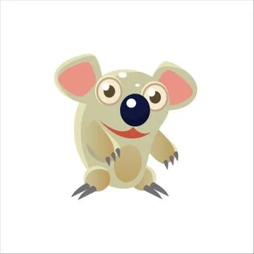 Smiling Koala Bear Stock Illustration
