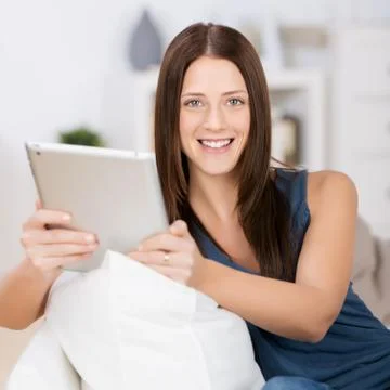 Smiling lady Stock Photos