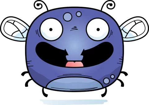 Smiling Little Fly Stock Illustration