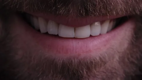 Smiling Man with a Beard Stock Footage 344923183