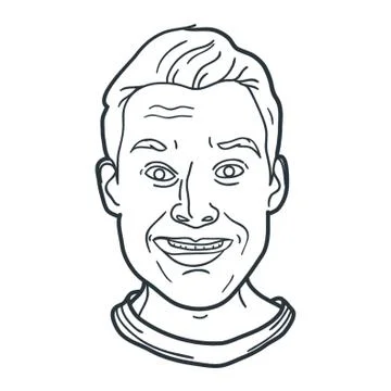 Smiling Man Expression Stock-Illustration