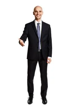 Smiling Man Greets You Stock Photos