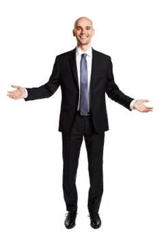 Smiling Man Greets You Stock Photos