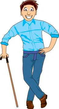 Smiling man Stock Illustration