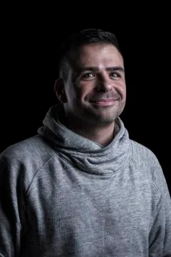 Smiling man looking at the camera Stock Photos