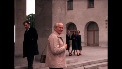 Smiling Man in Soviet Street Stock Footage 278399369