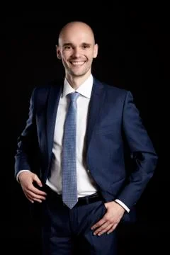 Smiling Man in Suit Stock Photos